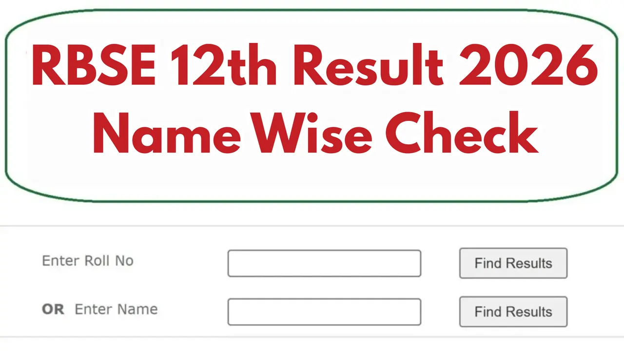 RBSE 12th Class Result 2026