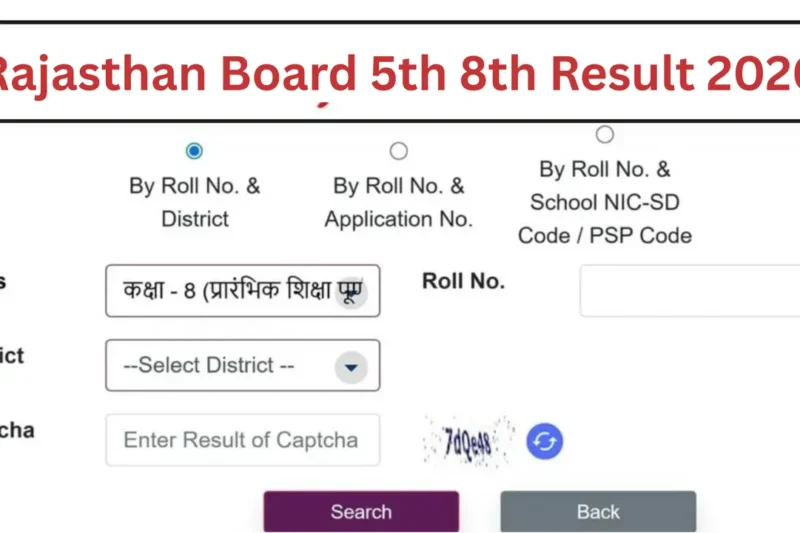 Rajasthan Board 5th 8th Result 2026: Complete Guide to Check Result, Date, Direct Link & Latest Updates